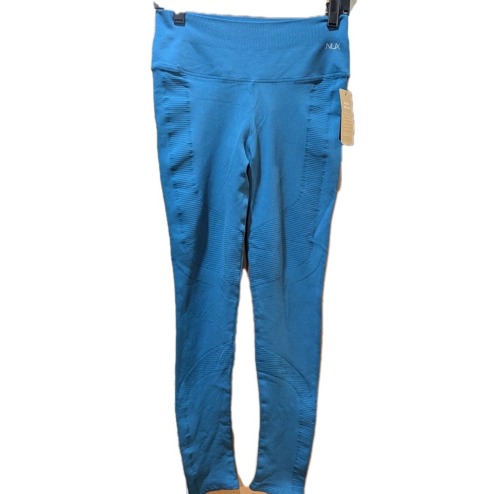 NUX One By One Compression Legging in Deep Teal Women's Size‎ Large NWT